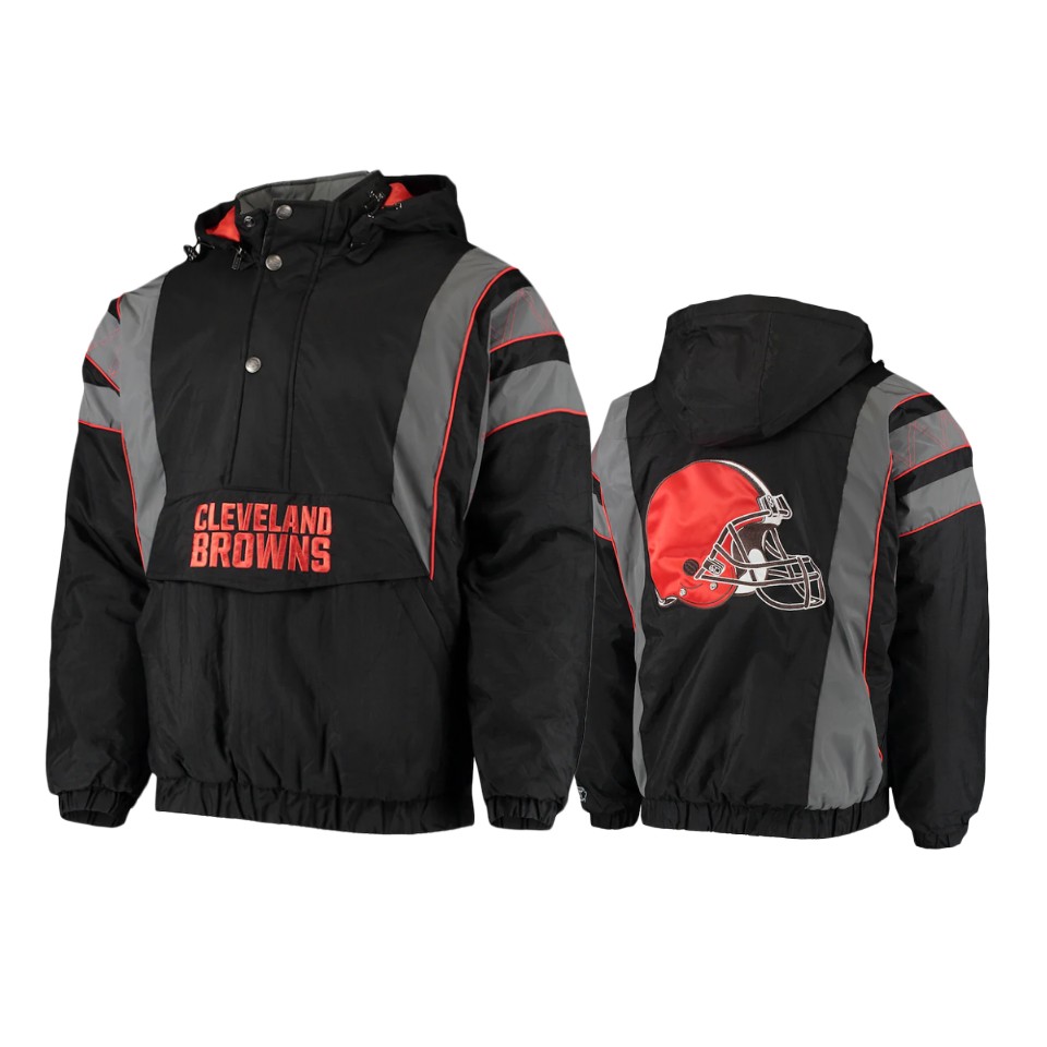 browns black thursday night gridiron reflective stripe jacket