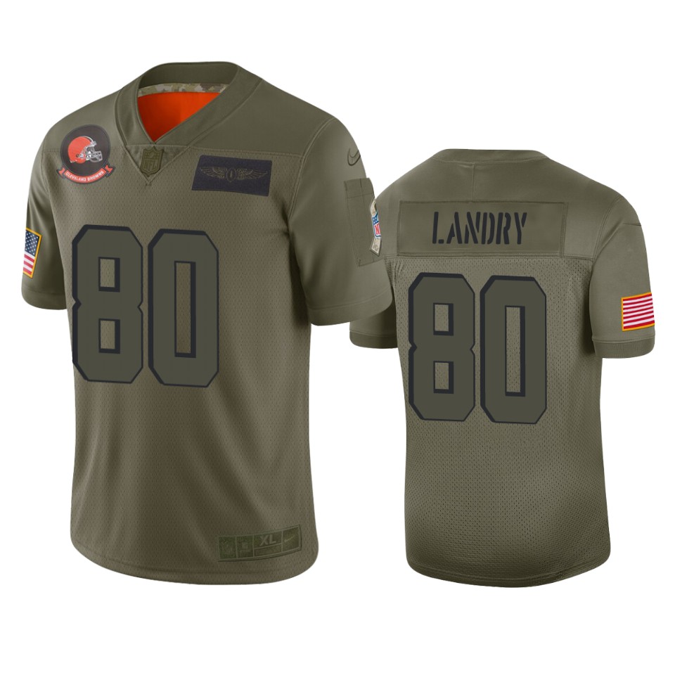 browns jarvis landry camo limited 2019 salute to service jersey