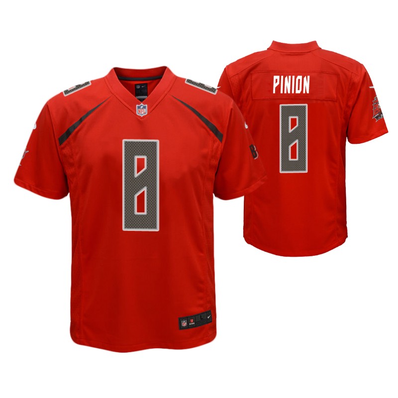 buccaneers-bradley-pinion-color-rush-game-red-jersey-youth