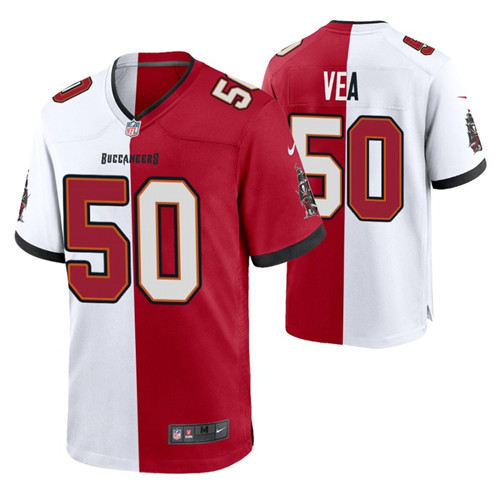 buccaneers-vita-vea-split-jersey-red-white-two-tone