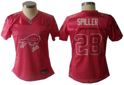 buffalo bills 28 c.j spiller 2011 womens fem fan jersey pink