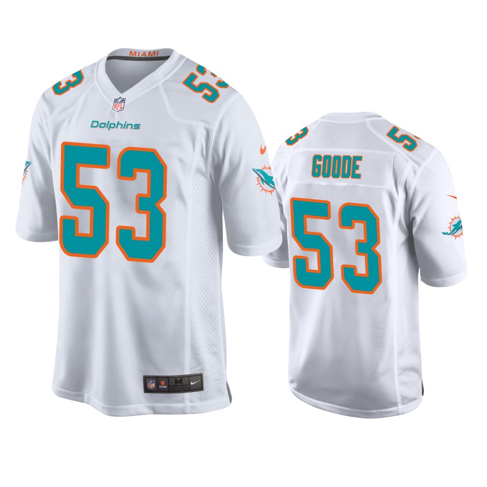 cameron goode dolphins game white jersey