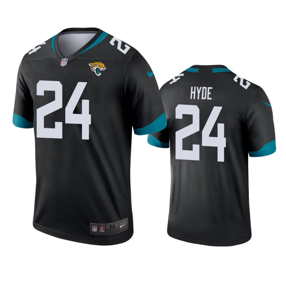 carlos hyde jaguars legend black jersey