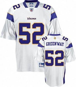 chad greenway jersey white 52 minnesota vikings jersey