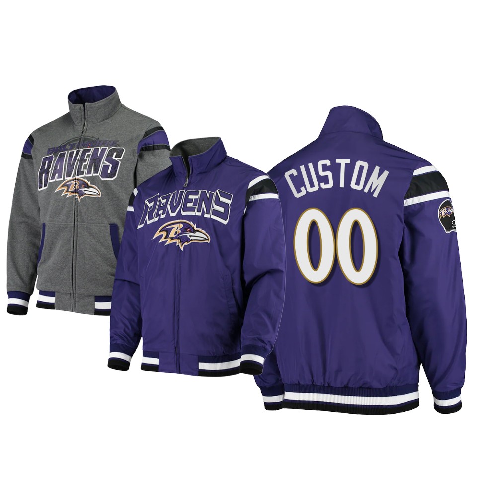 charcoal offside reversible full zip jacket