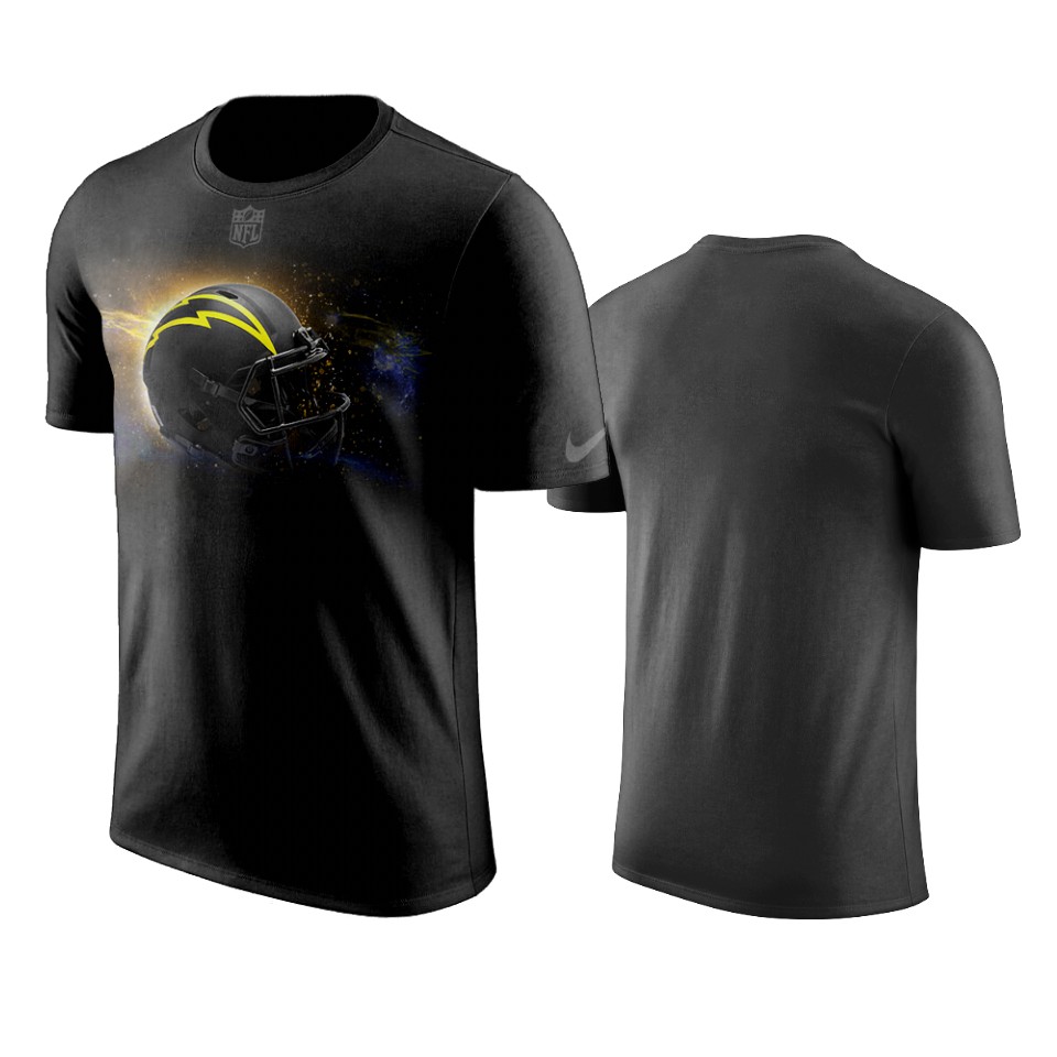chargers black helmet t shirt