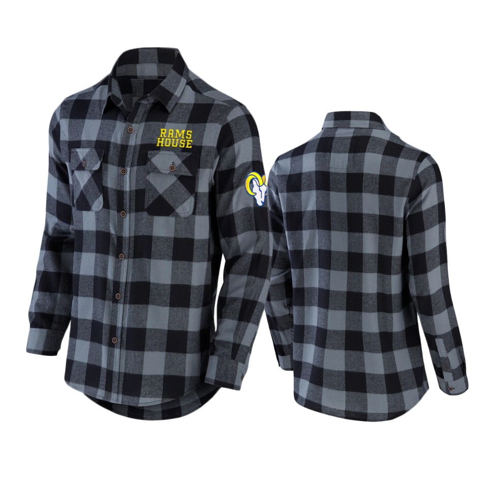 chargers black nfl darius rucker flannel button up shirt