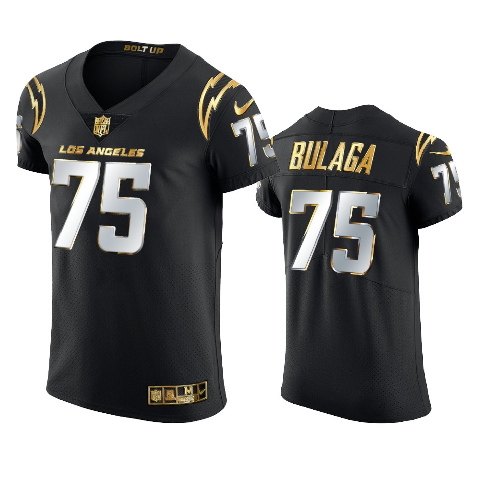 chargers bryan bulaga black golden edition elite jersey