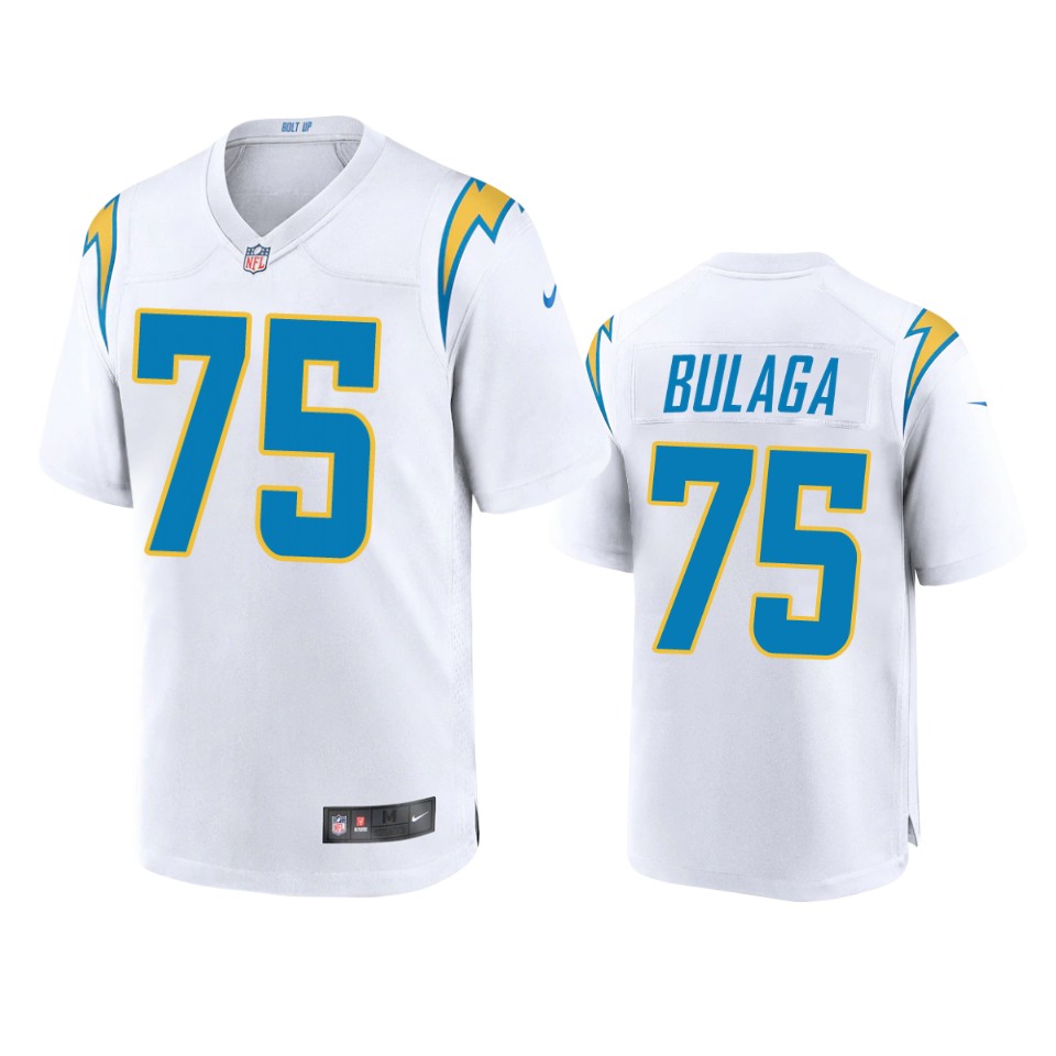 chargers bryan bulaga white game jersey