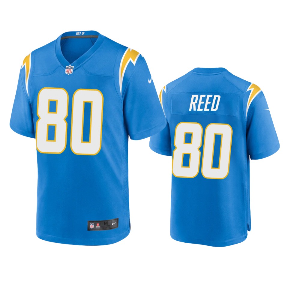 chargers joe reed game powder blue jersey