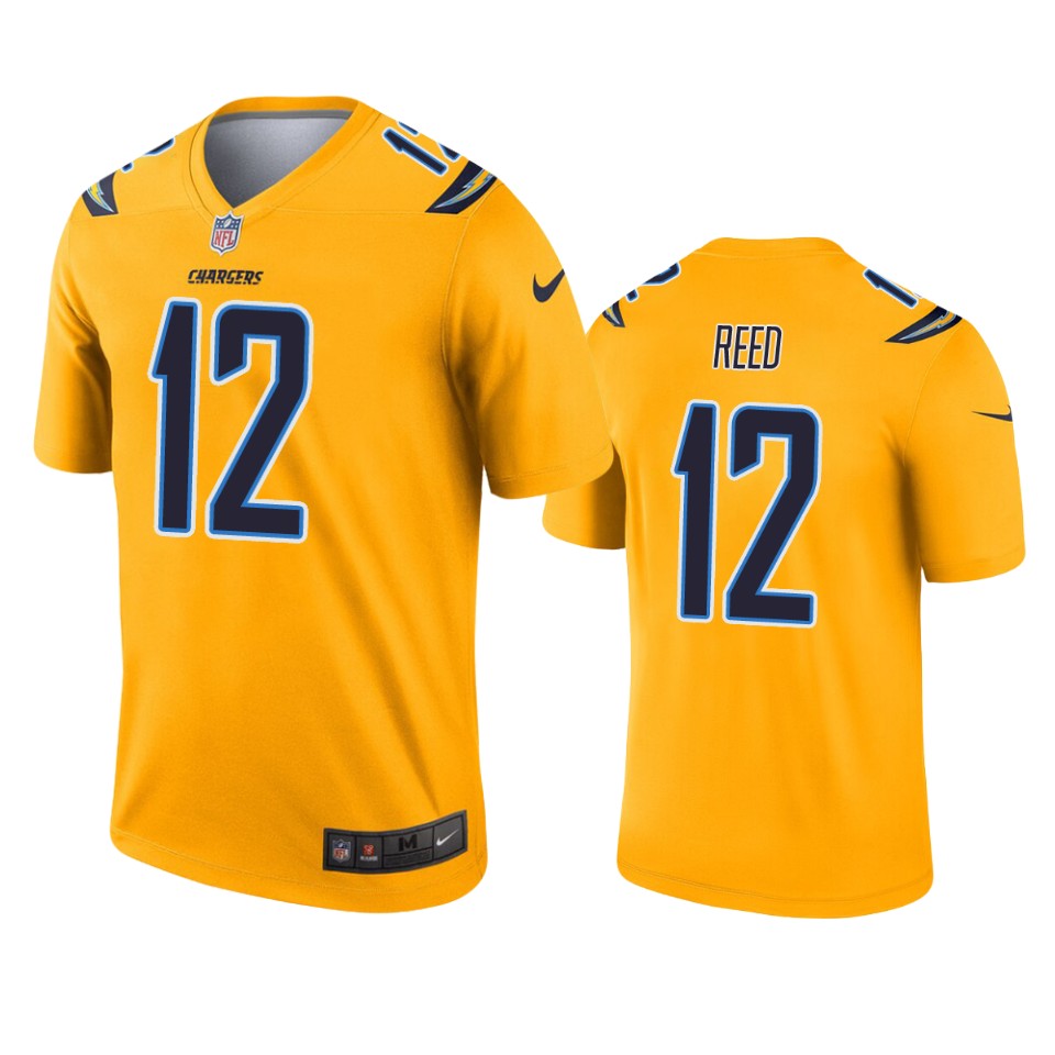 chargers joe reed gold inverted legend jersey