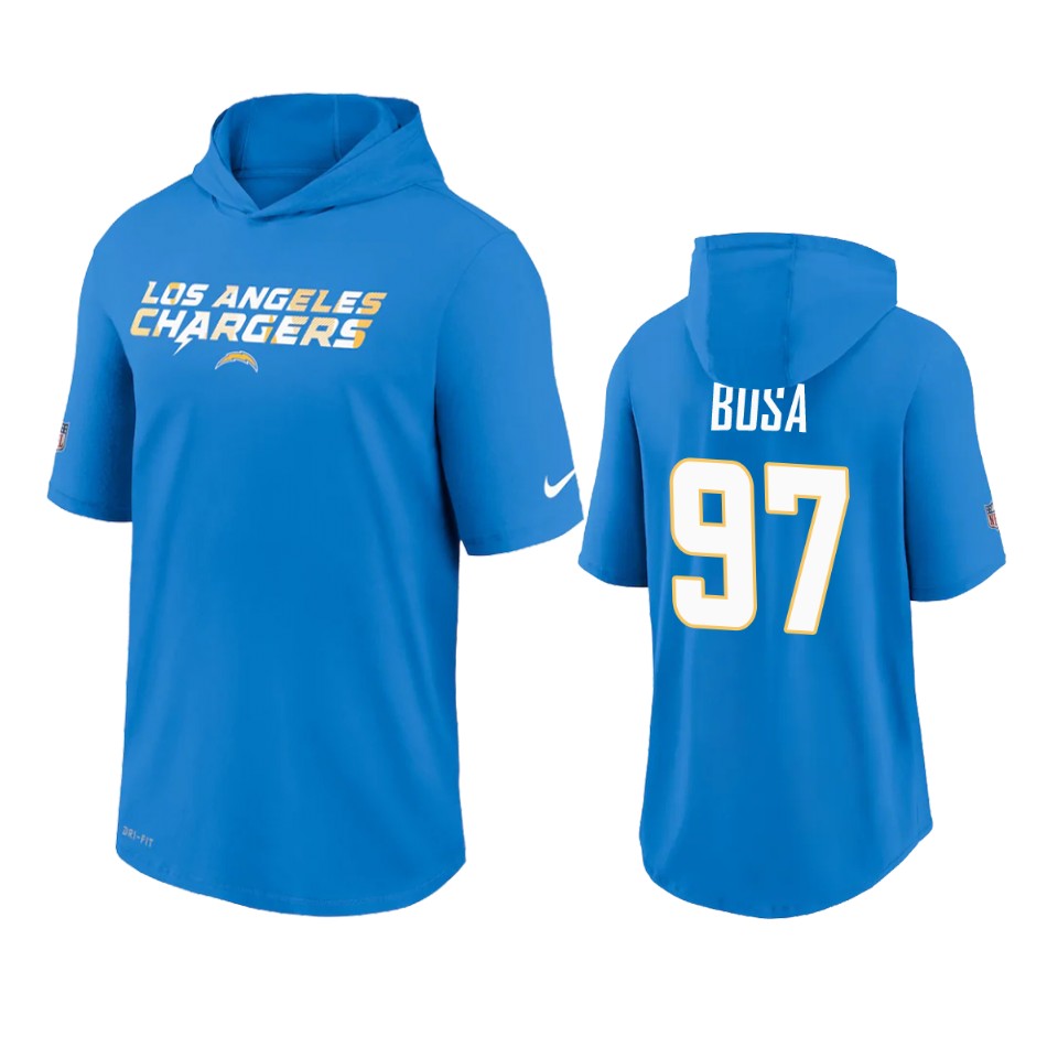 chargers joey bosa blue sideline playbook hoodie t shirt