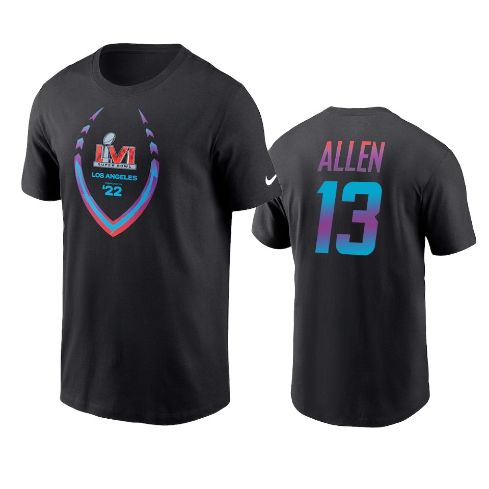 chargers keenan allen black super bowl lvi t shirt