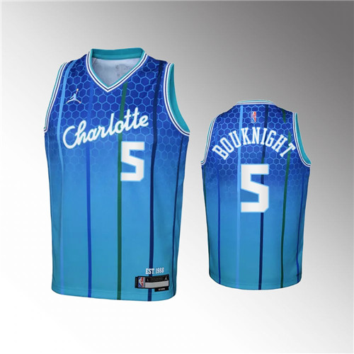Charlotte Hornets James Bouknight 2021-22 City Edition 75th Anniversary stitched Jersey #5