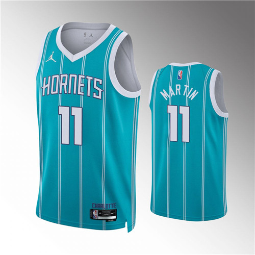 Charlotte Hornets Cody Martin 2021-22 75th Anniversary Diamond Icon Teal stitched Jersey #11