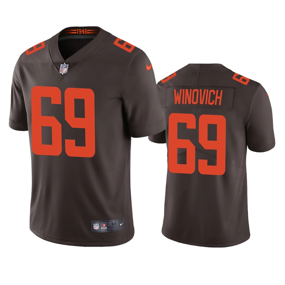 chase winovich browns brown vapor jersey 0a