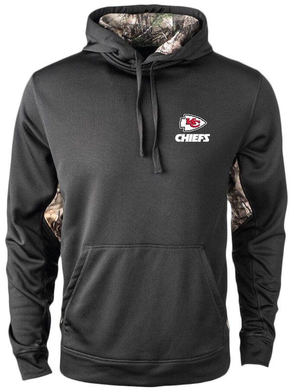 chiefs black camo ranger realtree hoodie
