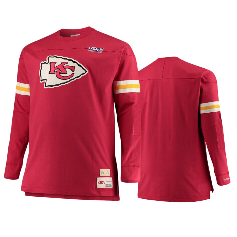 chiefs red nfl 100 team inspired t shirt
