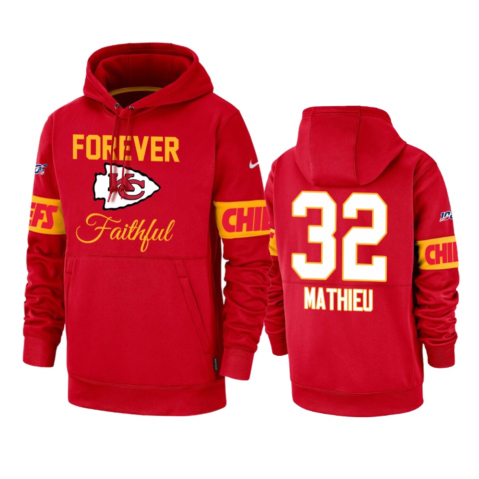 chiefs tyrann mathieu red team logo forever faithful hoodie