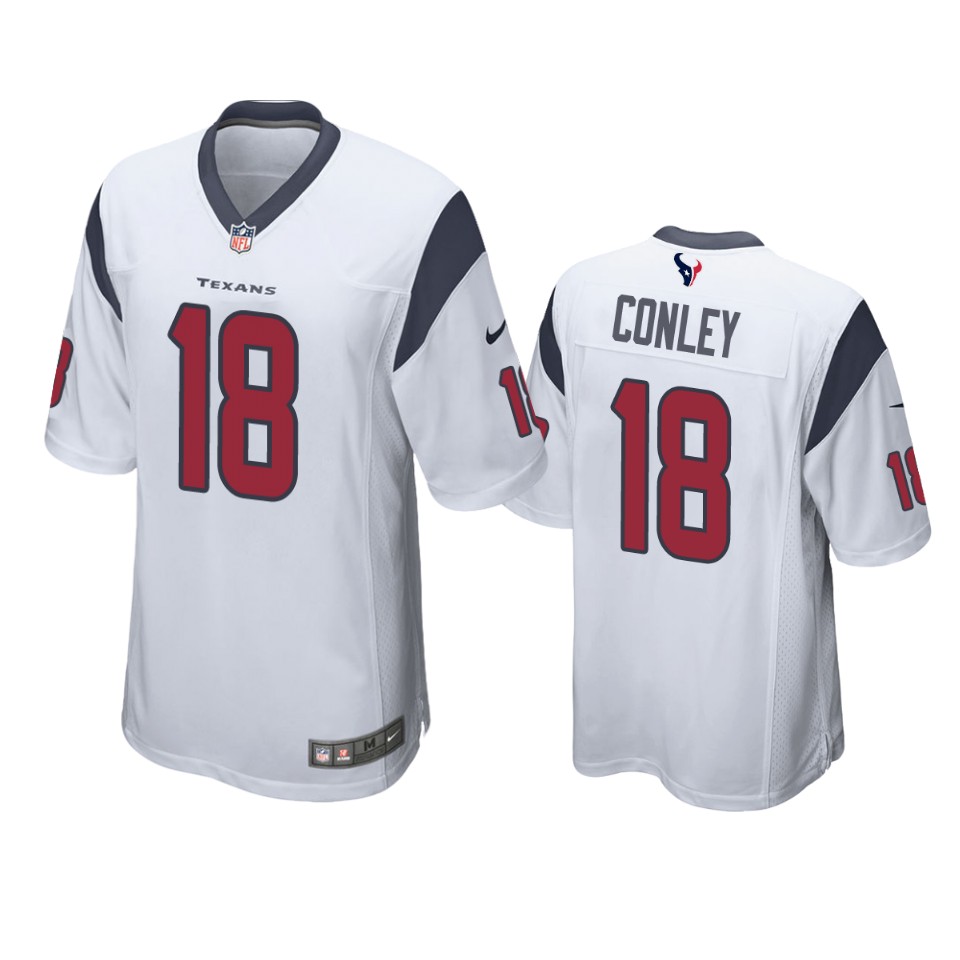 chris conley texans white game jersey 0a