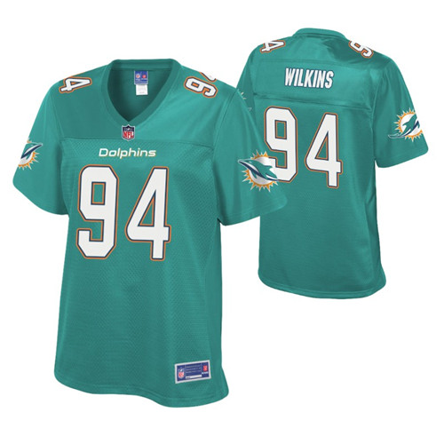 christian-wilkins-pro-line-jersey-aqua-women's