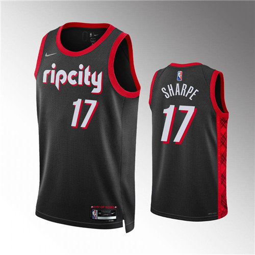 Portland Trail Blazers Shaedon Sharpe Association Edition White stitched Jersey #17