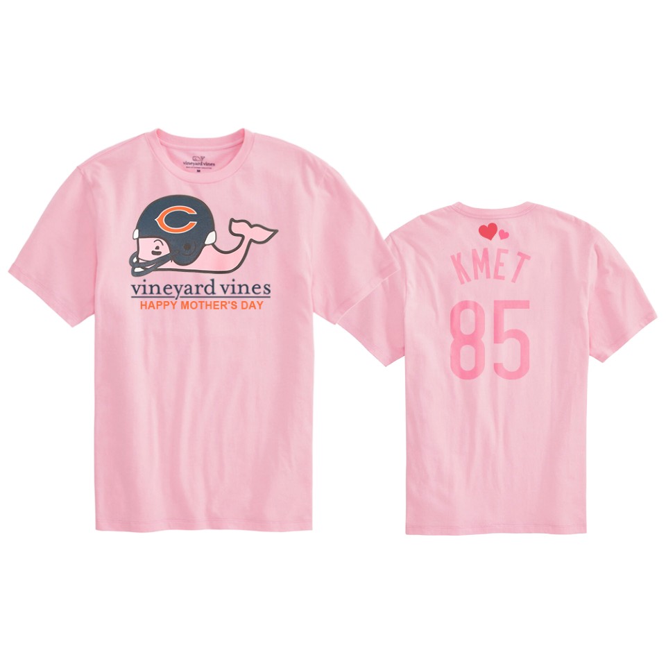 cole kmet bears pink mother's day t shirt