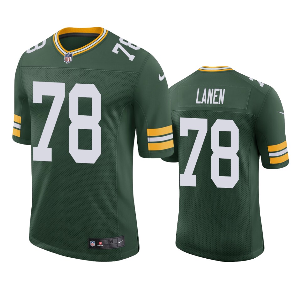 cole van lanen packers green vapor jersey