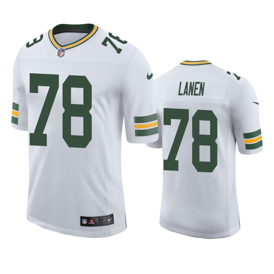 cole van lanen packers white vapor jersey 1