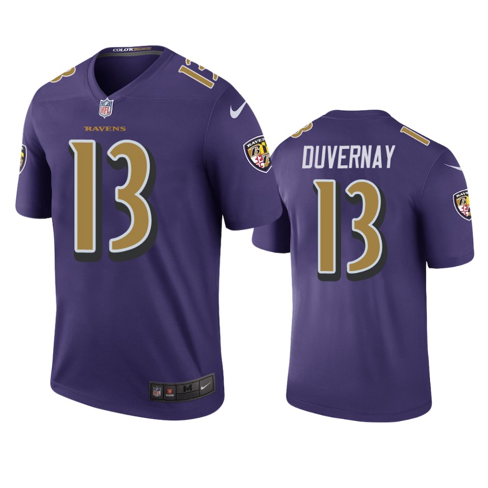 color rush legend ravens devin duvernay purple jersey