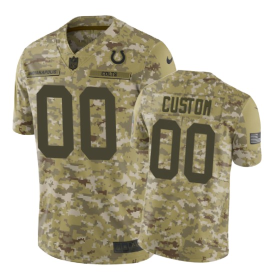 colts 00 custom 2018 salute to service jersey