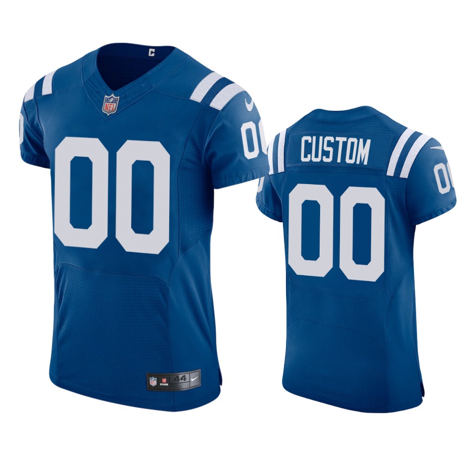 colts custom royal 2021 vapor elite jersey