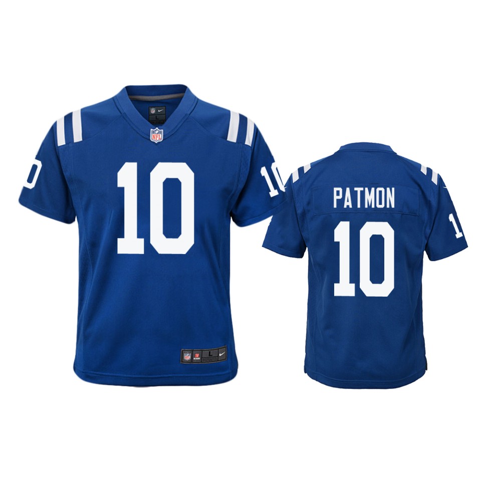 colts dezmon patmon color rush game royal jersey