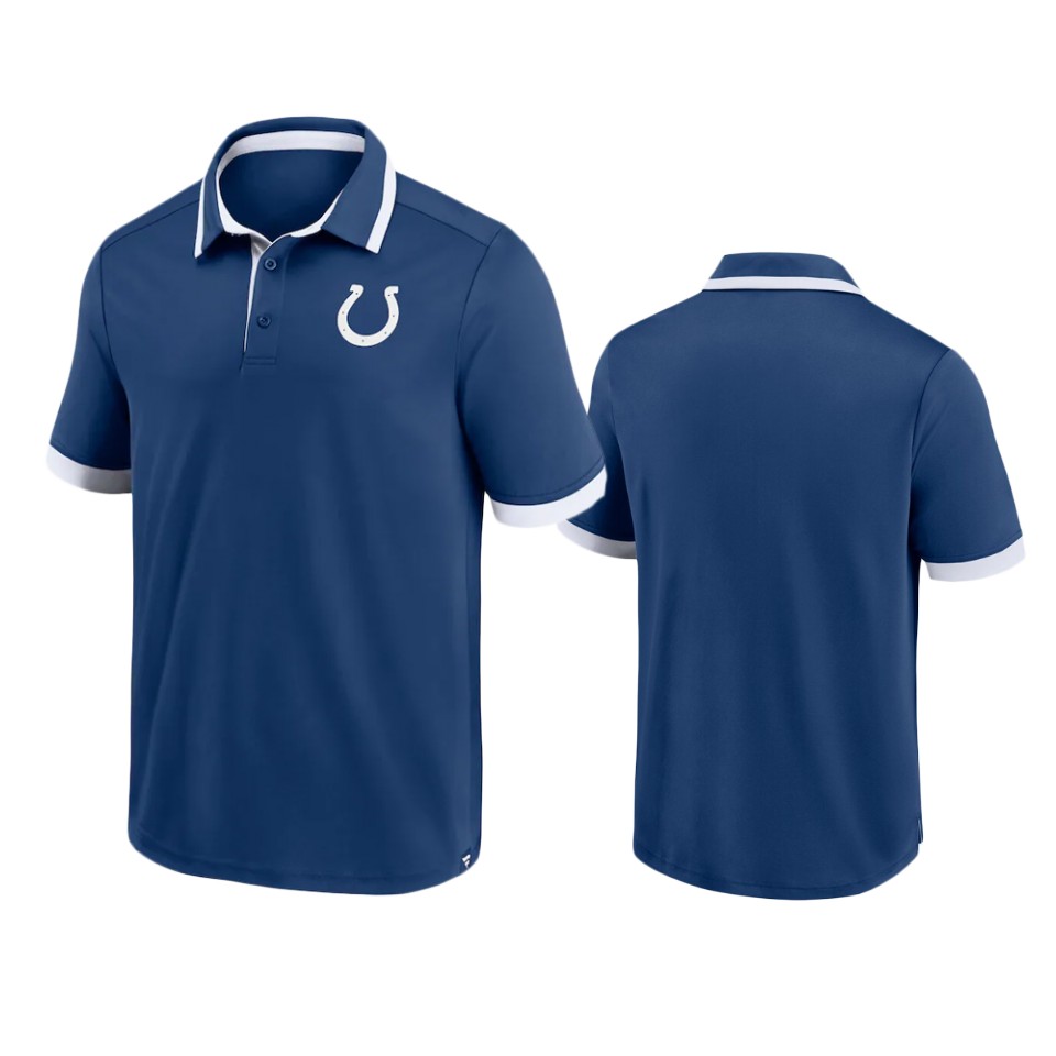 colts royal tipped polo
