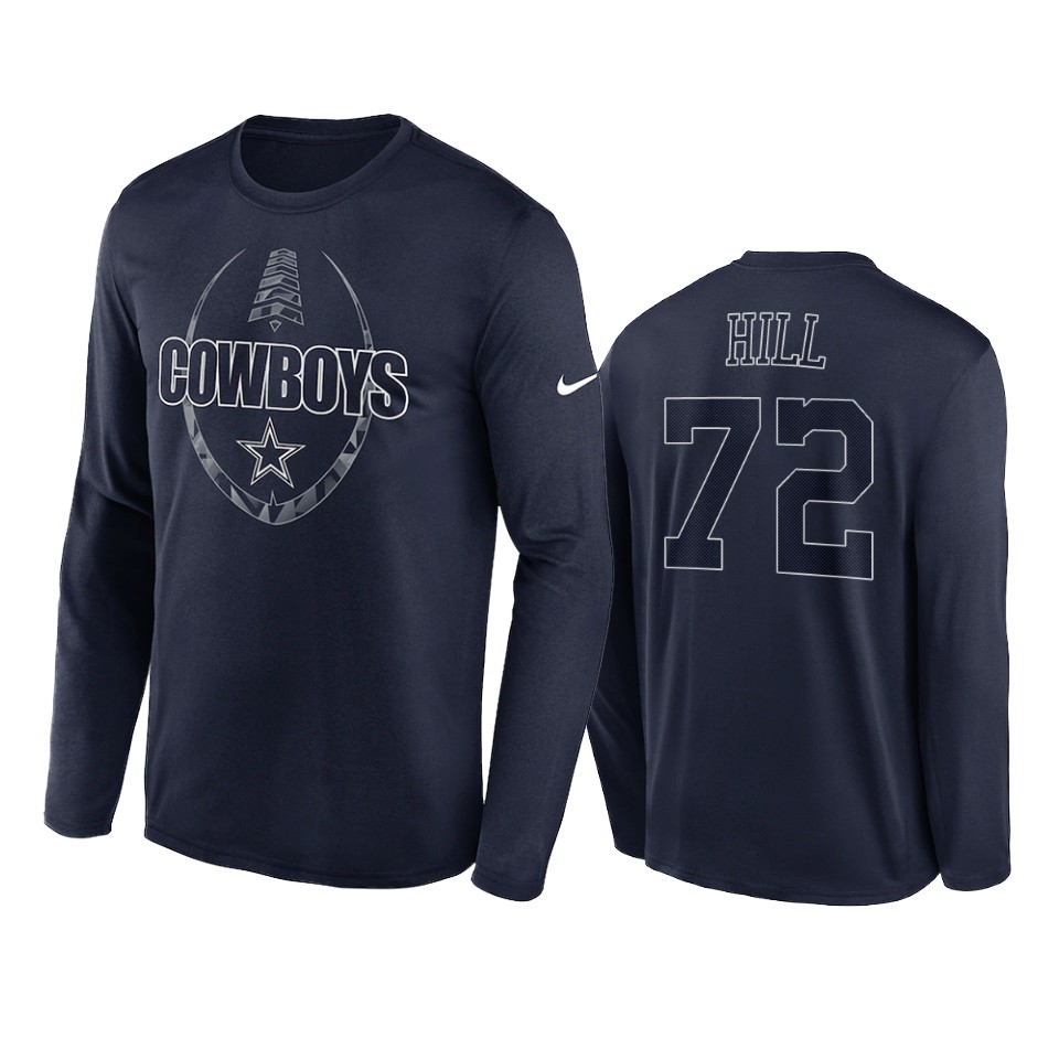 cowboys trysten hill navy icon legend performance t shirt