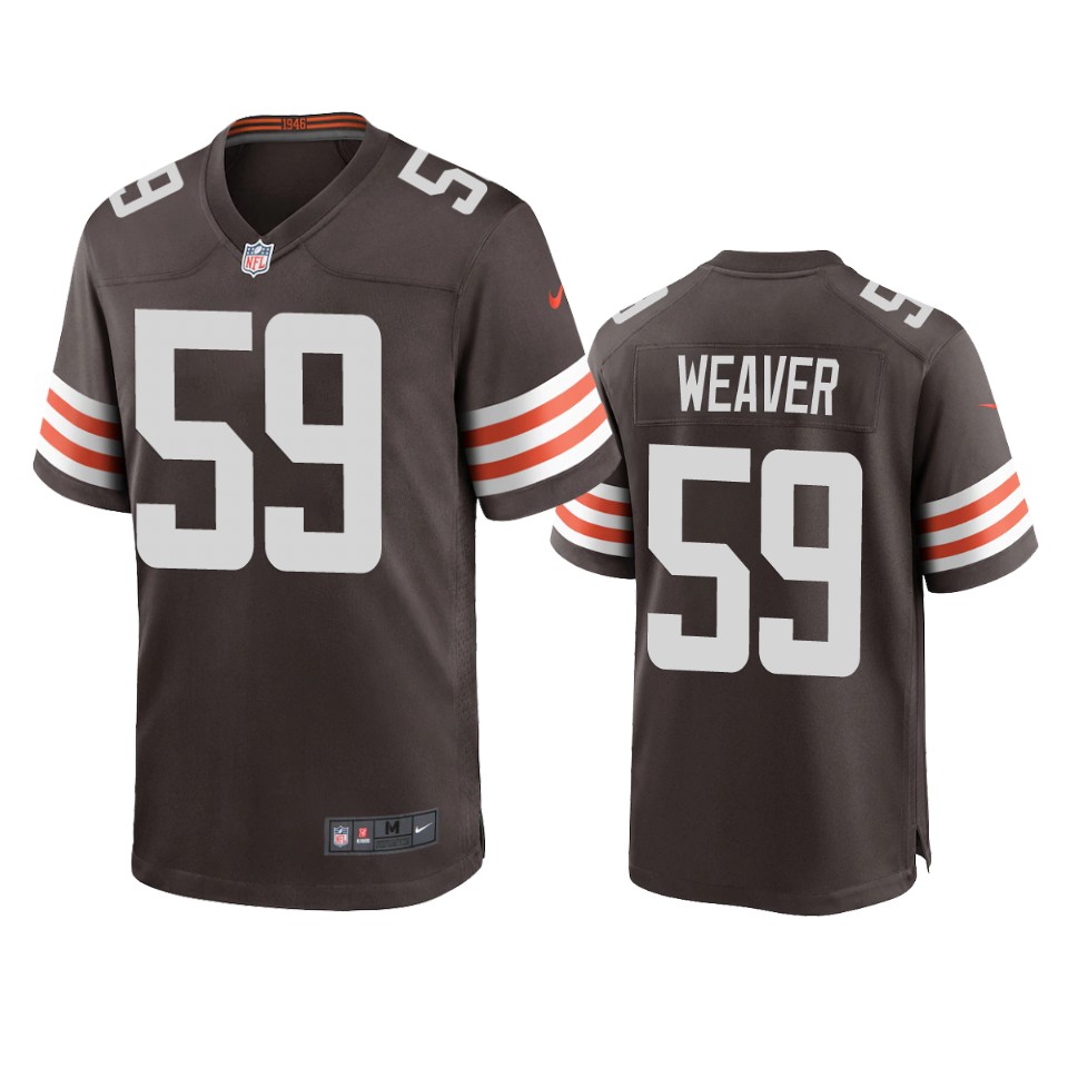 curtis weaver browns brown game jersey 0a
