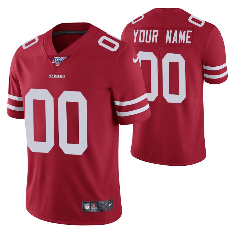 custom 100th season vapor limited scarlet jersey