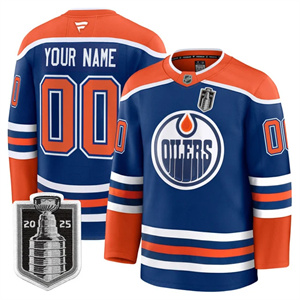 custom Men's Edmonton Oilers 2025 Stanley Cup Final Premium Jersey - All Stitched Home