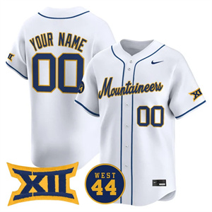 custom Men's West Virginia Mountaineers 2025 Vapor Premier Limited Jersey - All Stitched White