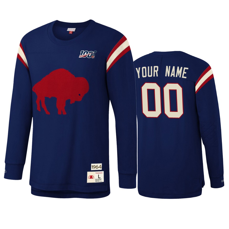 custom bills royal nfl 100 long sleeve t shirt