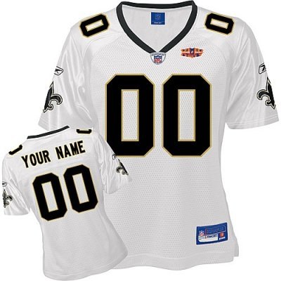 customized new orleans saints jersey super bowl xliv white football jerses