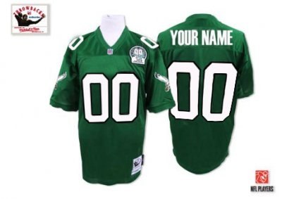 customized philadelphia eagles jersey throwback super bowl green football jersey