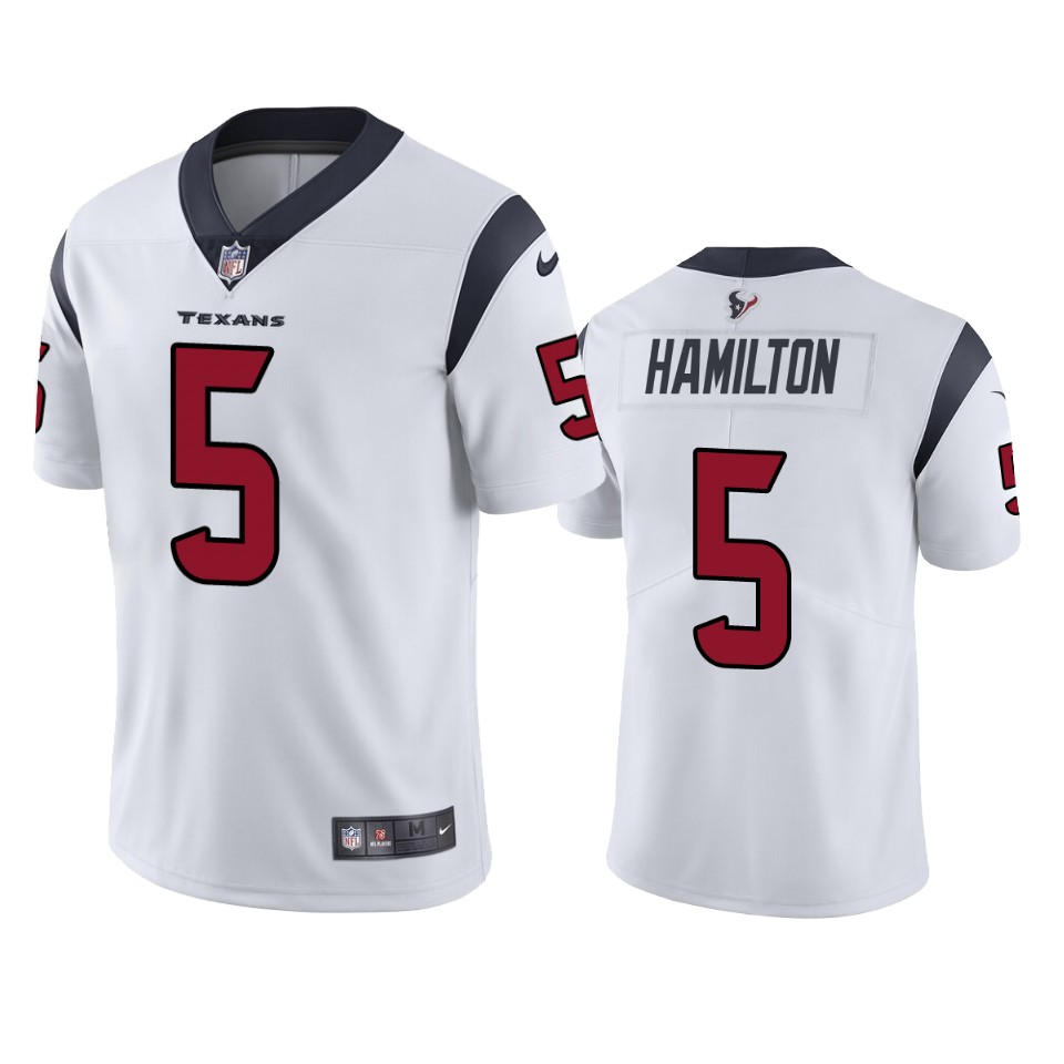 daesean hamilton texans white vapor jersey