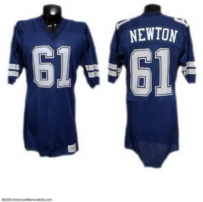 dallas cowboys #61 nate newton blue jersey