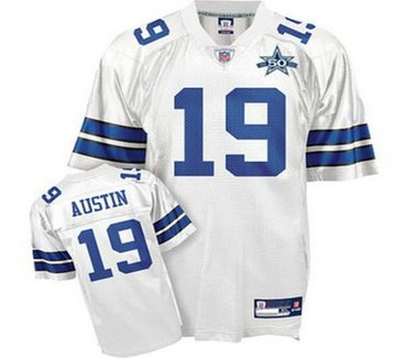 dallas cowboys 19 miles austin white team 50th anniversary patch embroidered