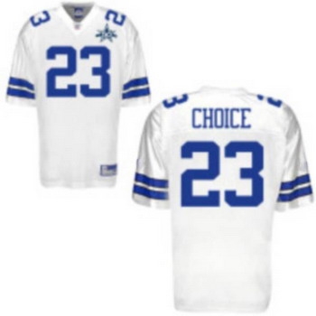 dallas cowboys 23 tashard choice white jerseys with 50th patch