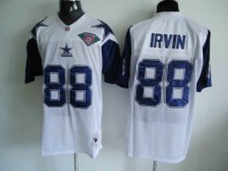 dallas cowboys 88 dez irvin white shadow team 75th anniversary patch embroidered