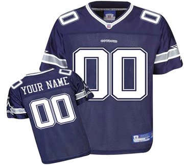 Dallas Cowboys Customized Replica Team Color Jersey 