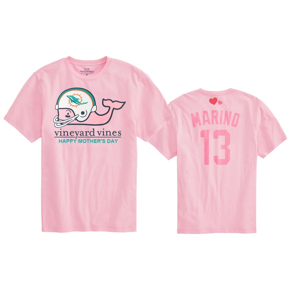 dan marino dolphins pink mother's day t shirt