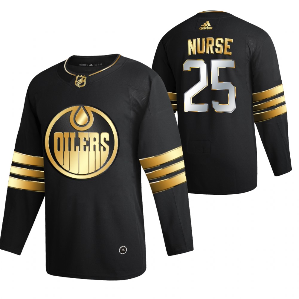 darnell nurse Edmonton Oilers Black 2021 Golden Edition Jersey Limited Authentic
